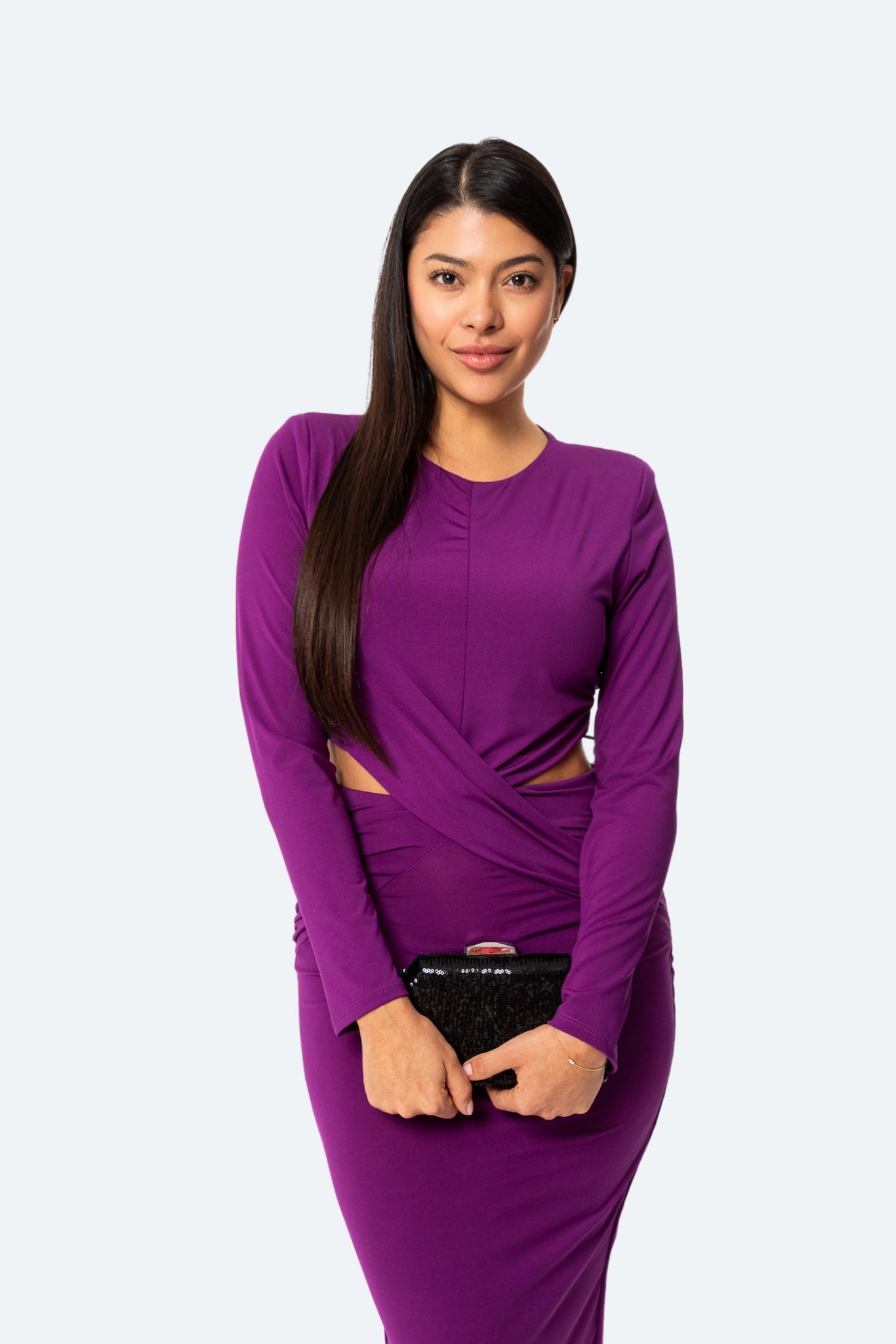 Vestido Violeta Velada - Glamoryy