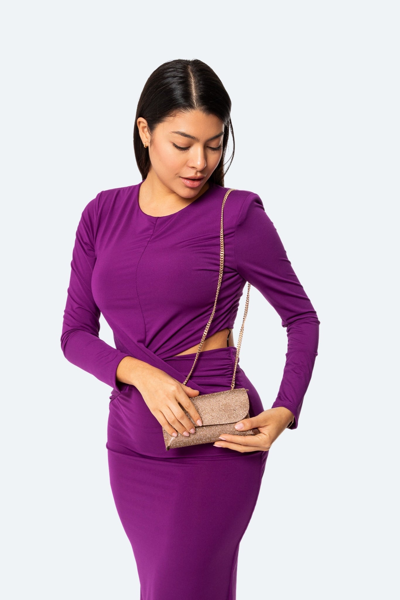 Vestido Violeta Velada - Glamoryy