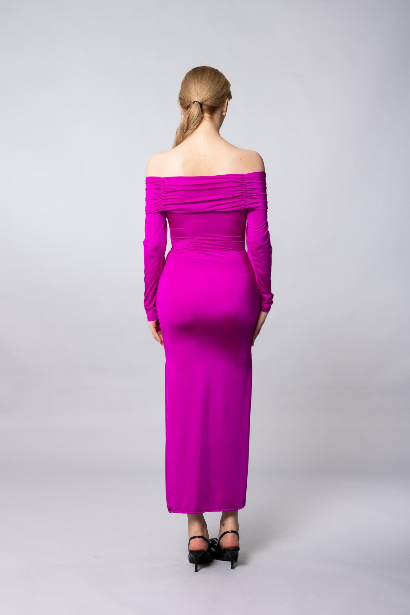 VESTIDO HOMBRO DESCUBIERTO MIA - Glamoryy