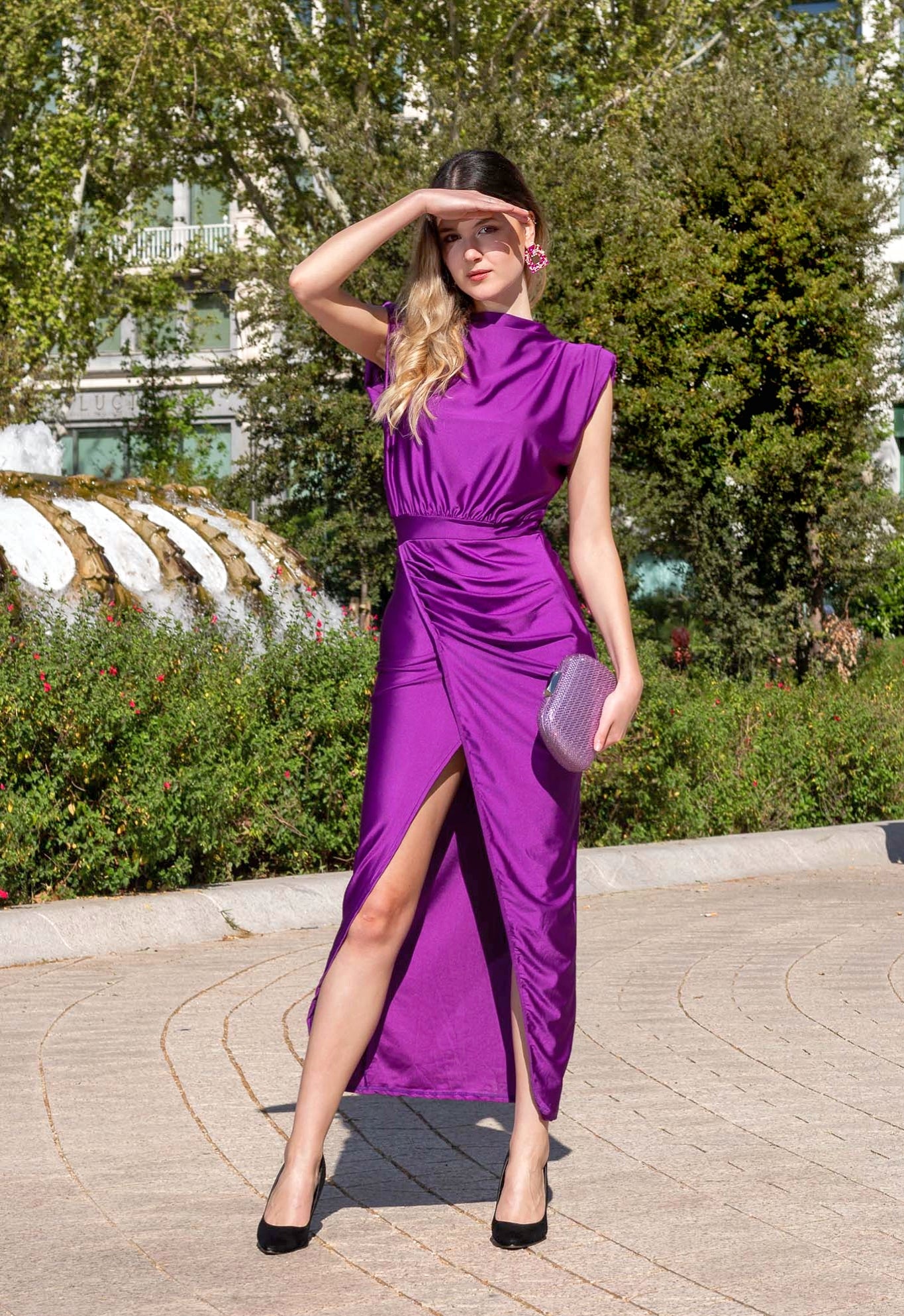 VESTIDO CREPÚSCULO SATINADO - Glamoryy