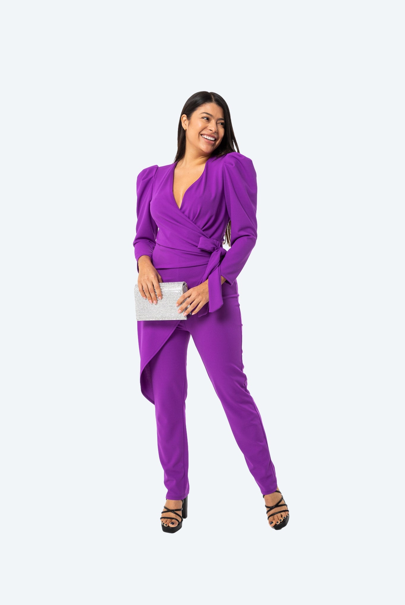 MONO ROJO JULIE - DISEÑO CRUZADO Y CINTURÓN DE LAZO - Glamoryy