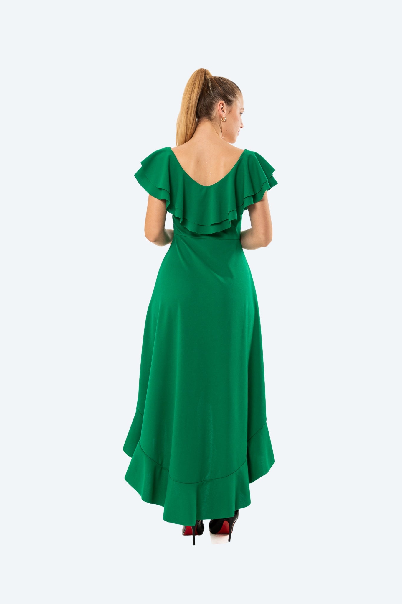 VESTIDO NOA - ASIMÉTRICO ESMERALDA Y AMATISTA - Glamoryy