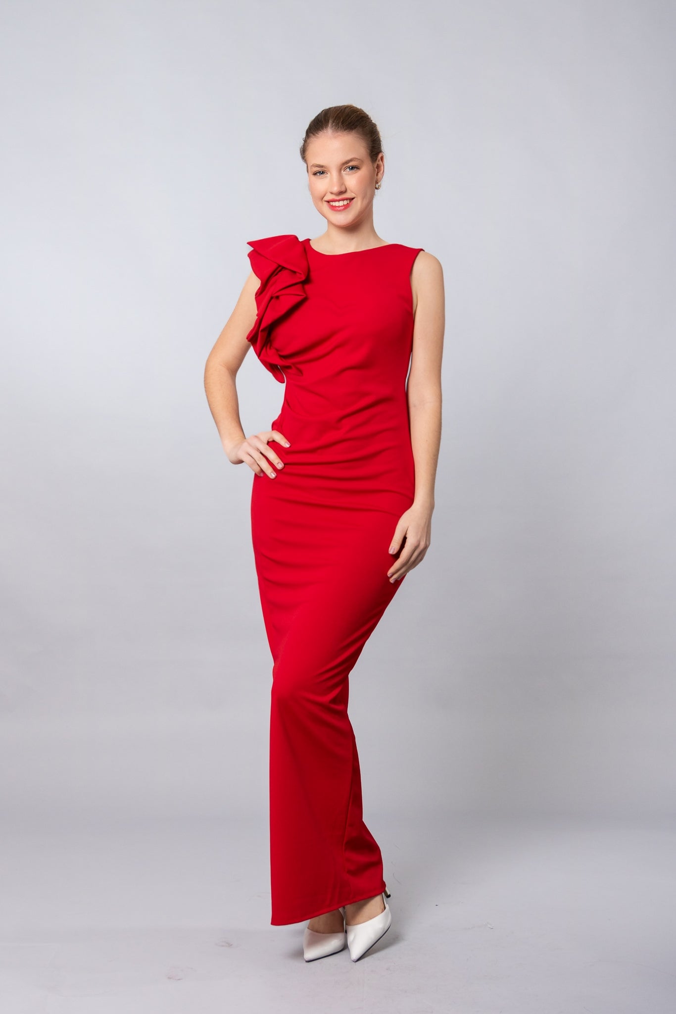 VESTIDO AURA - SIN MANGAS CON VOLANTES - Glamoryy