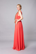 VESTIDO CORAL DE FLORES - Glamoryy