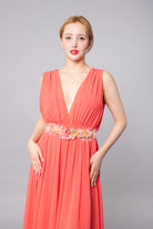 VESTIDO CORAL DE FLORES - Glamoryy