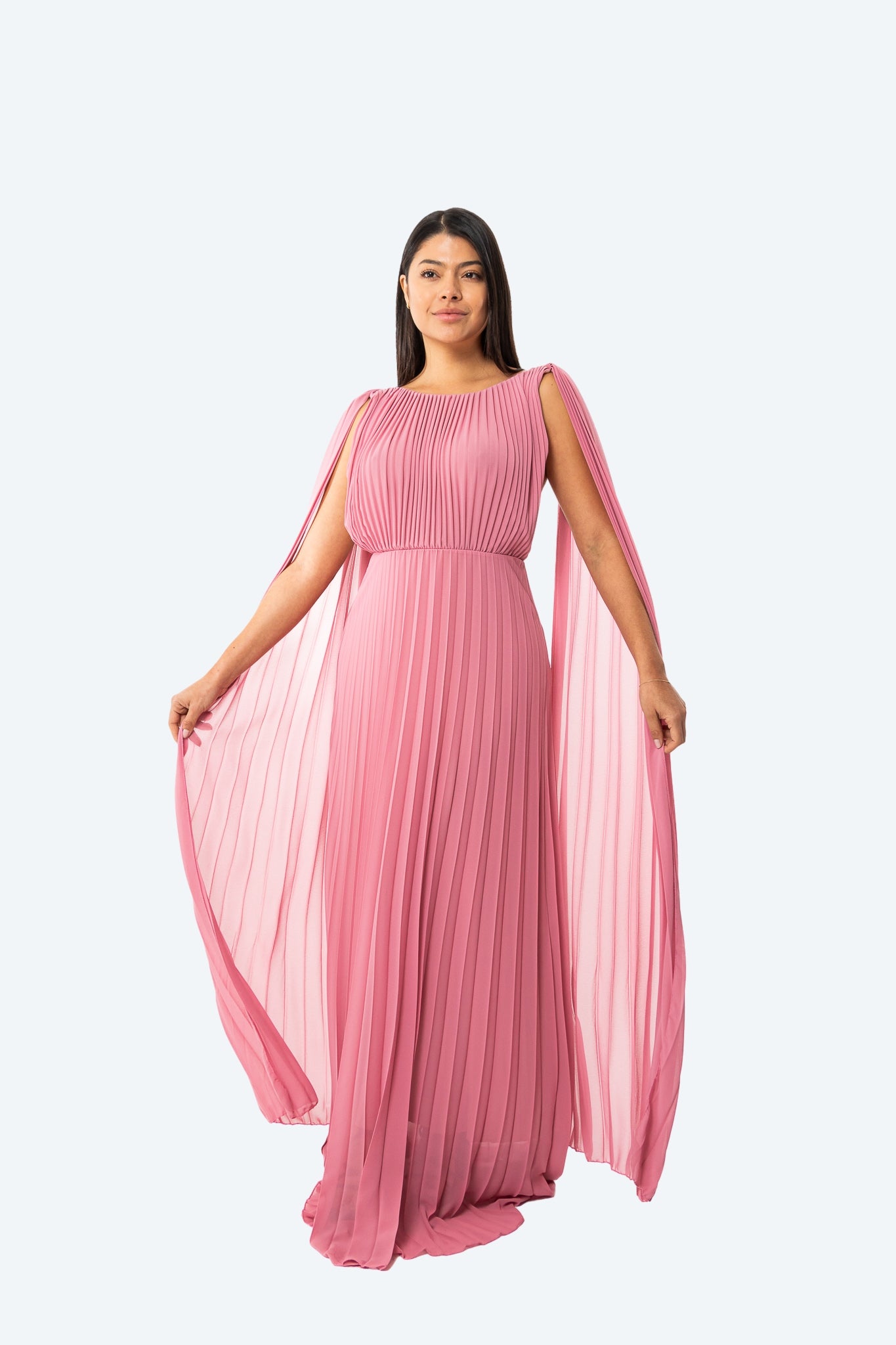 VESTIDO ROSÉ PLISADO - Glamoryy